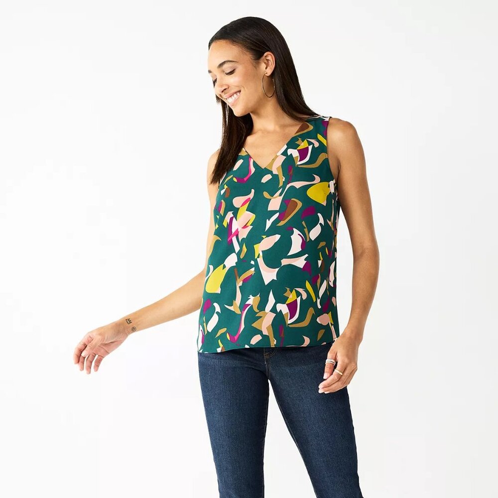 NWOT Women's Nine West V-Neck Tank Top Size XS